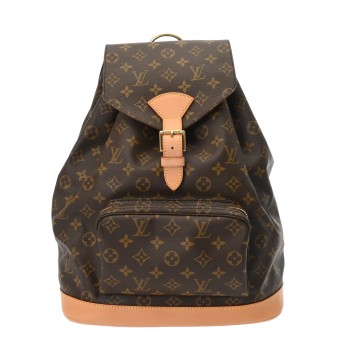 ルイ ヴィトン モノグラム モンスリ GM ブラウン M51135 モノグラムキャンバス レディース バッグ 【中古】【bag】