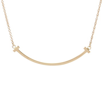 ティファニー Tスマイル ネックレス スモール ゴールド K18イエローゴールド YG レディース ジュエリー 【中古】【jewelry】