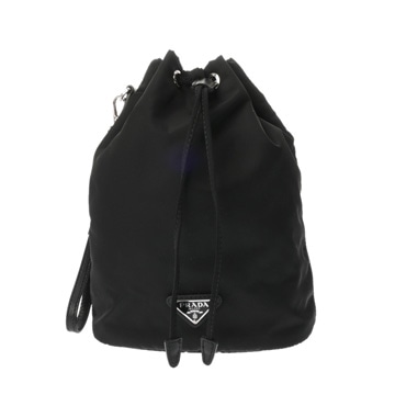 プラダ ポーチ Re-Nylon ブラック 1NE369 ナイロン レディース 【中古】【bag】