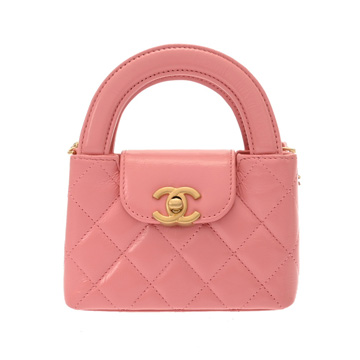 シャネル チェーンクラッチ ピンク AP3435 シャイニークランブルカーフスキン レディース バッグ 【中古】【bag】