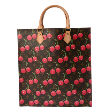 ルイ ヴィトン モノグラムチェリー サックプラ 村上隆 ブラウン/レッド M95010 モノグラムキャンバス レディース バッグ 【中古】【bag】