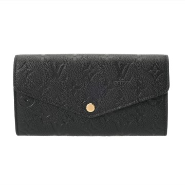 ルイ ヴィトン モノグラムアンプラント ポルトフォイユ サラ ノワール M82257 レザー ユニセックス 財布 【中古】【purse】