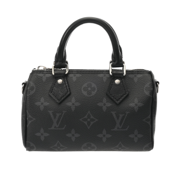 ルイ ヴィトン モノグラムエクリプス ナノ スピーディ ブラック M26573 モノグラムキャンバス レディース バッグ 【中古】【bag】