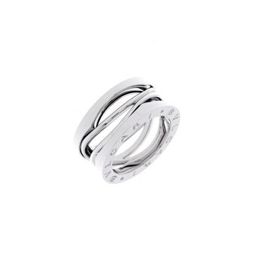 ブルガリ B-ZERO1 レジェンド リング #49 シルバー K18ホワイトゴールド WG レディース ジュエリー 【中古】【jewelry】