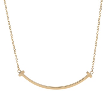 ティファニー Tスマイル ネックレス スモール ゴールド K18イエローゴールド YG レディース ジュエリー 【中古】【jewelry】