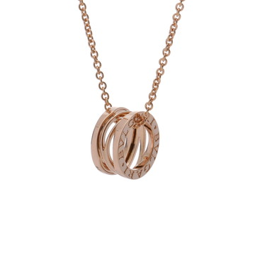 ブルガリ B-ZERO1 レジェンド ネックレス ゴールド 353795 K18ピンクゴールド PG レディース ジュエリー 【中古】【jewelry】
