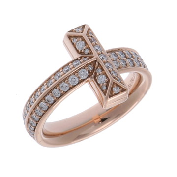 ティファニー Tワン リング ゴールド K18ピンクゴールド PG レディース ジュエリー 【中古】【jewelry】