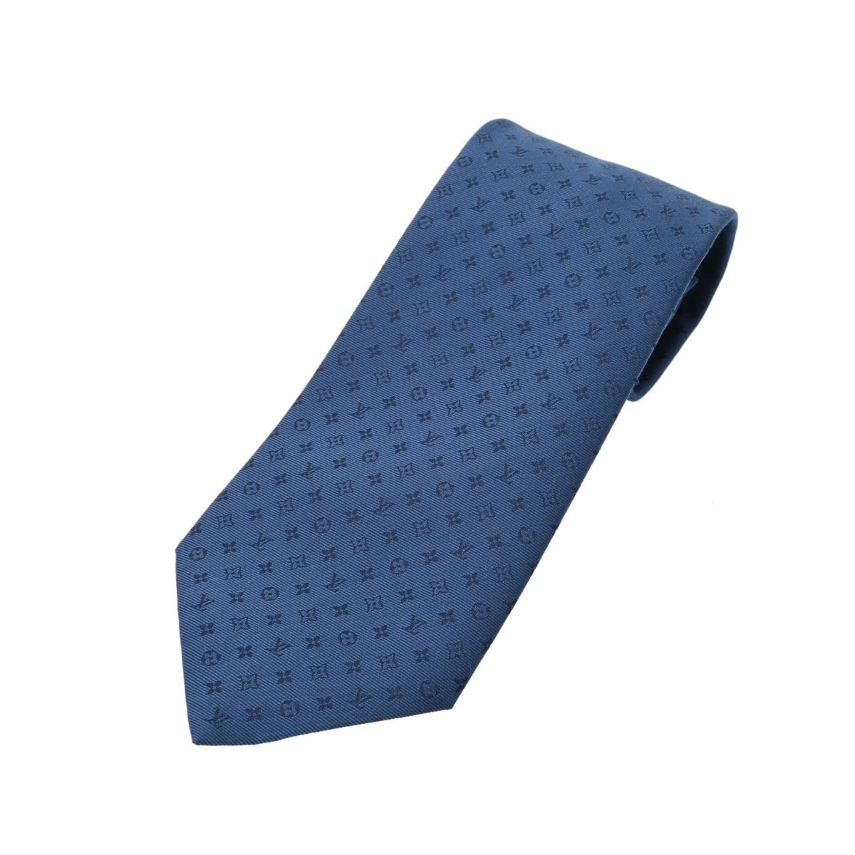 ルイ ヴィトン ネオモノグラミッシム 8cm ブルーマリーヌ M75988 シルク100% メンズ 【未使用】【other】
