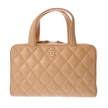 シャネル ワイルドステッチ ベージュ A14692 カーフスキン レディース バッグ 【中古】【bag】
