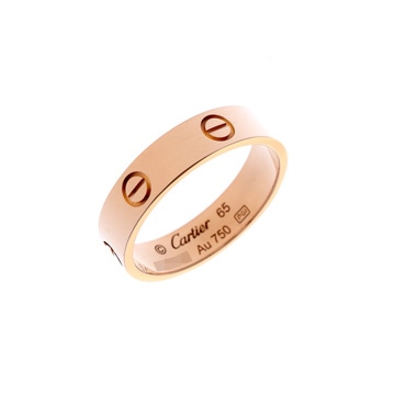 カルティエ ラブリング #65 ゴールド K18ピンクゴールド PG メンズ ジュエリー 【中古】【jewelry】