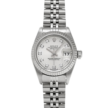 ロレックス デイトジャスト 79174G シルバー/ダイヤモンド レディース 時計 【中古】【wristwatch】
