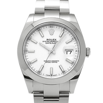 ロレックス デイトジャスト 41 126300 ホワイト メンズ 時計 【中古】【wristwatch】
