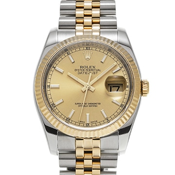 ロレックス デイトジャスト 116233 シャンパン メンズ 時計 【中古】【wristwatch】