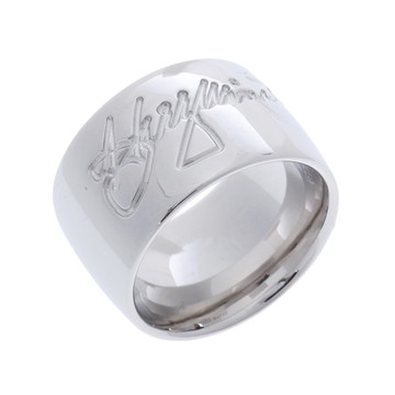 ハリー ウィンストン シグネチャー リング ラージ 1PD シルバー K18ホワイトゴールド WG レディース ジュエリー 【中古】【jewelry】