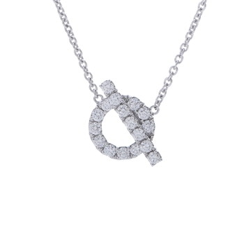 エルメス フィネスネックレス シルバー K18ホワイトゴールド WG レディース ジュエリー 【中古】【jewelry】