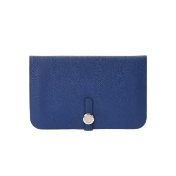エルメス ドゴン GM ブルーエレクトリック トゴ ユニセックス 財布 【中古】【purse】