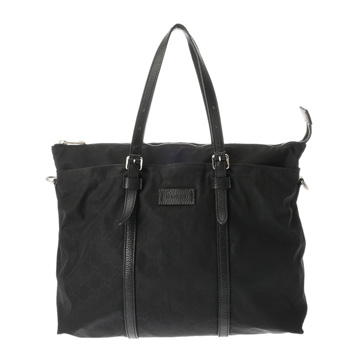 グッチ 2way トートバッグ ブラック 510332 493075 GGナイロン ユニセックス バッグ 【中古】【bag】