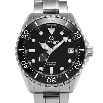 グランドセイコー スポーツコレクション スプリングドライブ ダイバーズウォッチ SBGA461 ブラック メンズ 時計 【中古】【wristwatch】