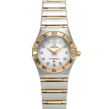オメガ コンステレーション ミニ 1262.75 ホワイトシェル/ダイヤモンド レディース 時計 【中古】【wristwatch】