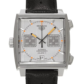 タグ ホイヤー モナコ クロノグラフ キャリバー11 CAW211C.FC6241 シルバー/グレー メンズ 時計 【中古】【wristwatch】