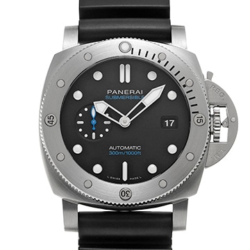 パネライ サブマーシブル クアランタクアトロ PAM01229 ブラック メンズ 時計 【中古】【wristwatch】