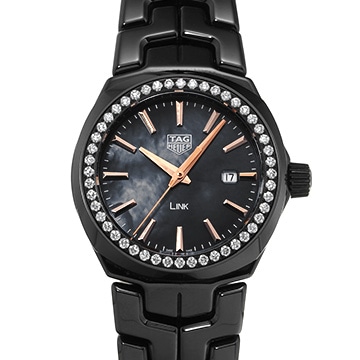 タグ ホイヤー リンク クォーツ WBC1390.BH0744 ブラックシェル メンズ 時計 【中古】【wristwatch】