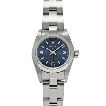 ロレックス オイスターパーペチュアル 76080 ブルー レディース 時計 【中古】【wristwatch】