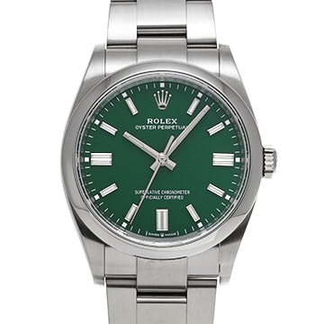 ロレックス オイスターパーペチュアル 36 126000 グリーン メンズ 時計 【中古】【wristwatch】