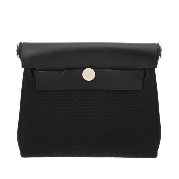 エルメス エールバッグ ジップ ミニ ブラック トワルミリタリー/ヴァッシュハンター レディース バッグ 【未使用】【bag】