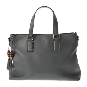 グッチ 2WAY グレー 365346 002123 レザー レディース バッグ 【中古】【bag】