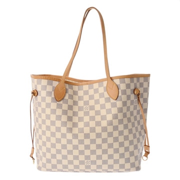 ルイ ヴィトン ダミエアズール ネヴァーフル MM ホワイト N51107 ダミエアズールキャンバス レディース バッグ 【中古】【bag】