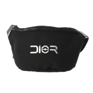 ディオール オム クロスボディバッグ 空山基コラボ ブラック ナイロンキャンバス メンズ バッグ 【中古】【bag】