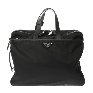 プラダ ブリーフケース Re-Nylon ブラック ナイロン/サフィアーノレザー レディース バッグ 【中古】【bag】