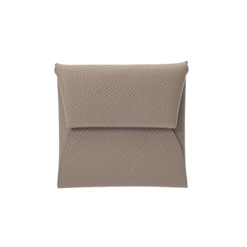 エルメス バスティア グリアスファルト ヴォーエプソン ユニセックス 財布 【中古】【purse】