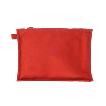 エルメス ボラボラ ポーチMM レッド キャンバス レディース 【中古】【bag】