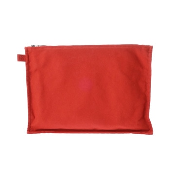 エルメス ボラボラ ポーチ GM レッド キャンバス レディース 【中古】【bag】