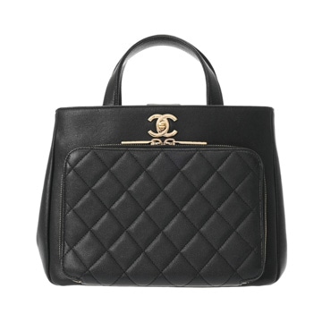 シャネル マトラッセ ビジネスアフィニティ  2WAY ブラック A93750 キャビアスキン レディース バッグ 【中古】【bag】