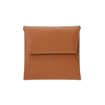 エルメス バスティア ゴールド ヴォーエプソン ユニセックス 財布 【未使用】【purse】