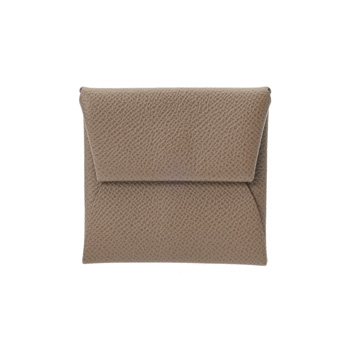 エルメス バスティア エトゥープ ヴォーエプソン ユニセックス 財布 【中古】【purse】