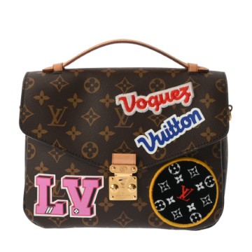 ルイ ヴィトン モノグラムパッチーズ ポシェットメティス MM ブラウン M43991 モノグラムキャンバス レディース バッグ 【中古】【bag】