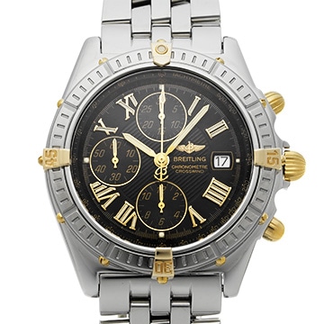 ブライトリング クロスウィンド ビコロ B13355 ブラック メンズ 時計 【中古】【wristwatch】