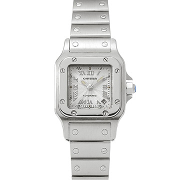 カルティエ サントス ガルベ SM 20周年限定 W20044D6 シルバー レディース 時計 【中古】【wristwatch】