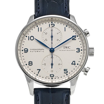 IWC ポルトギーゼ クロノグラフ IW371446 シルバー メンズ 時計 【中古】【wristwatch】