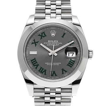 ロレックス デイトジャスト 41 126300 スレートグレー メンズ 時計 【中古】【wristwatch】