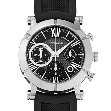 ティファニー アトラス ジェント クロノグラフ Z1000.82.12A10A91A ブラック メンズ 時計 【中古】【wristwatch】