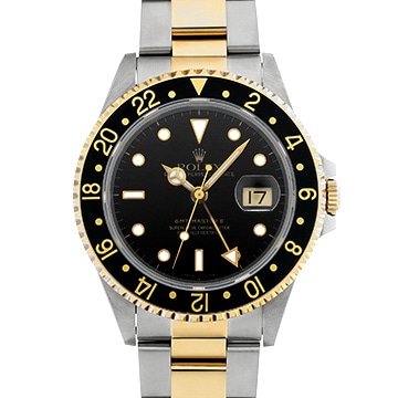 ロレックス GMTマスターII 16713 ブラック メンズ 時計 【中古】【wristwatch】