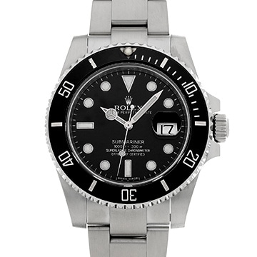 ロレックス サブマリーナ デイト 116610LN ブラック メンズ 時計 【中古】【wristwatch】