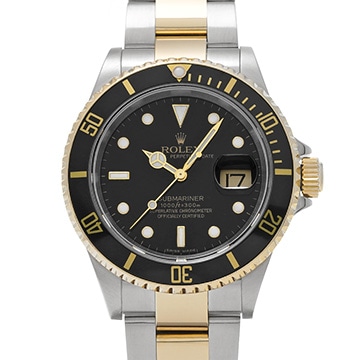 ロレックス サブマリーナ デイト 16613LN ブラック メンズ 時計 【中古】【wristwatch】