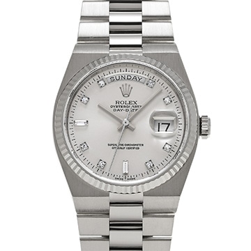 ロレックス デイデイト クォーツ 19019A シルバー/ダイヤモンド メンズ 時計 【中古】【wristwatch】