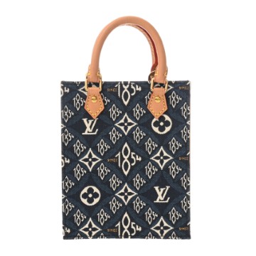 ルイ ヴィトン プティットサックプラ Since1854 2WAY ブルー M80288 ジャガードキャンバス レディース バッグ 【中古】【bag】